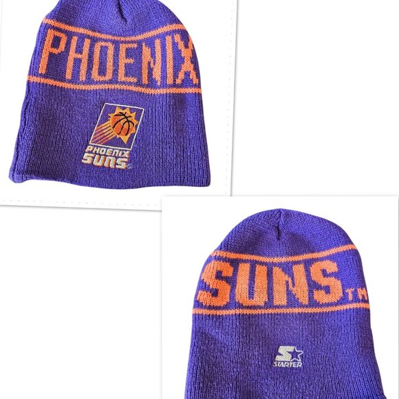 Retro 90s Starter Phoenix Suns Beanie‎ Stocking Hat Embroidered NBA Adult Size - Picture 1 of 9
